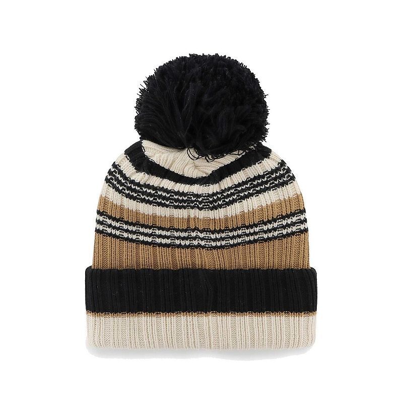 여성 네츄럴 그린 니트 모자 폼 Women's Natural Green Bay Packers Barista Cuffed Knit Hat with Pom 17403891 Natural