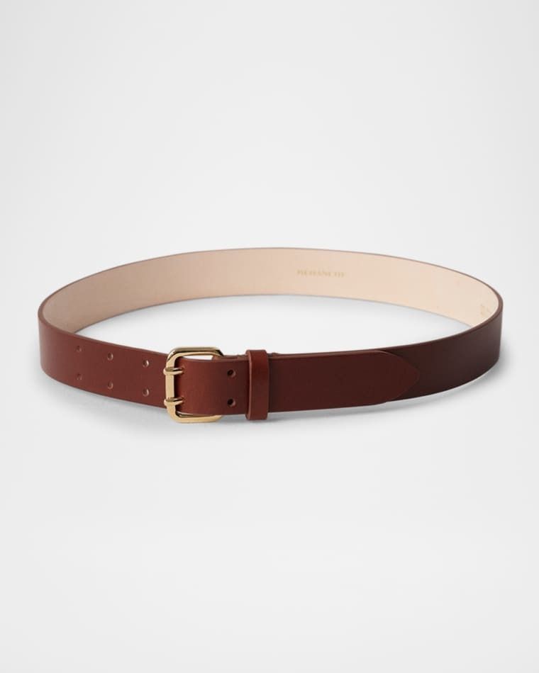 미니 가죽 벨트 Mini Hutch Leather Belt prod279830141MAHOGANY GOLD
