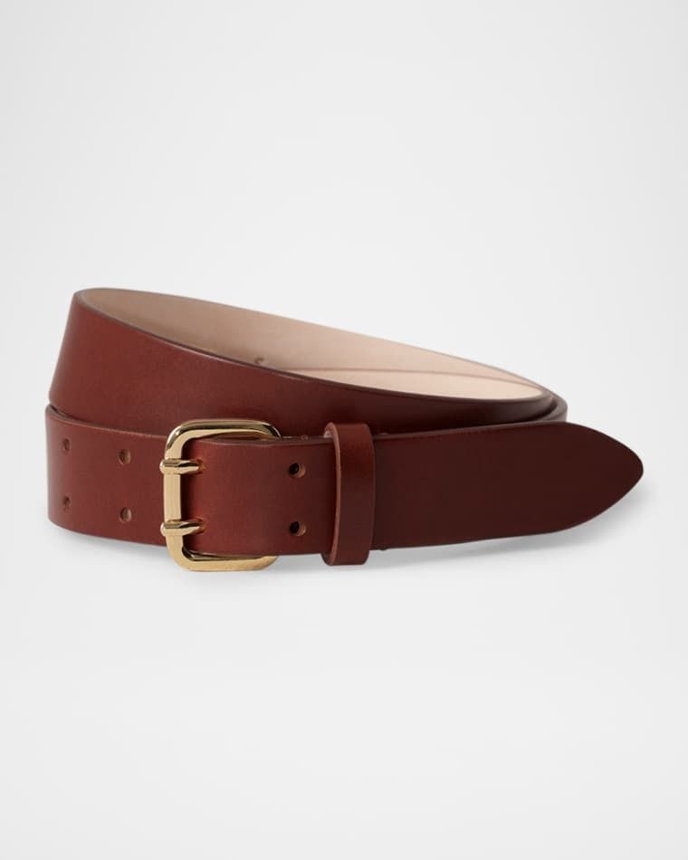 미니 가죽 벨트 Mini Hutch Leather Belt prod279830141MAHOGANY GOLD