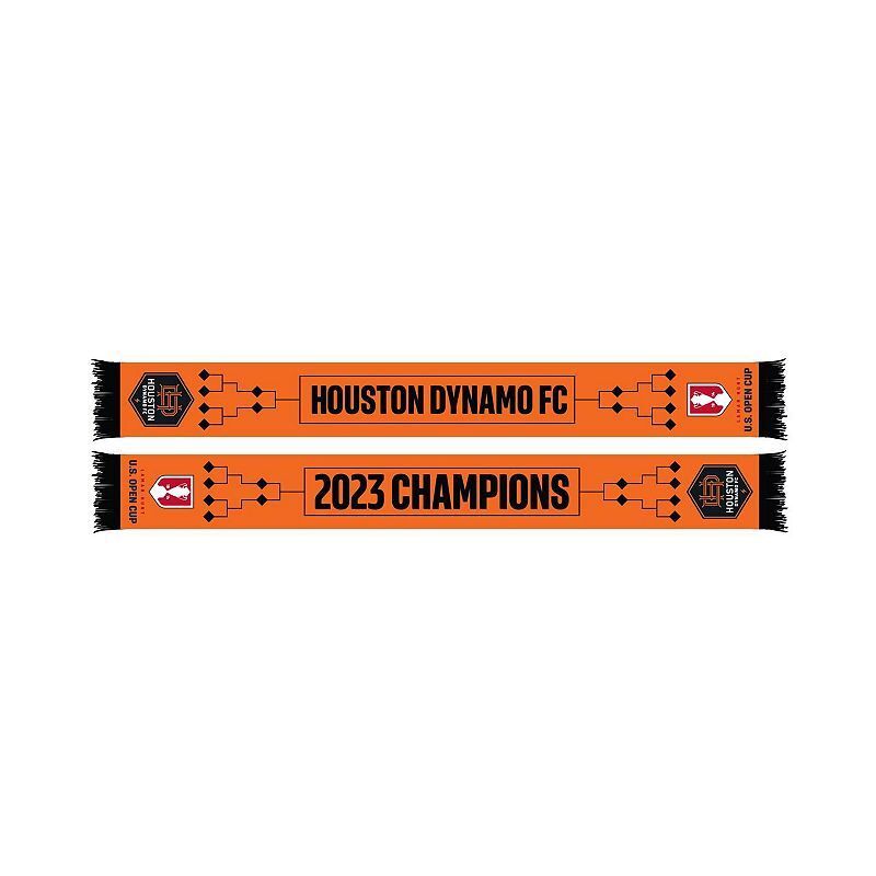 남성 여성 라마 오픈 스카프 Men's and Women's Houston Dynamo FC 2023 Lamar Hunt U.S. Open Cup Champions Scarf 17580277 Orange