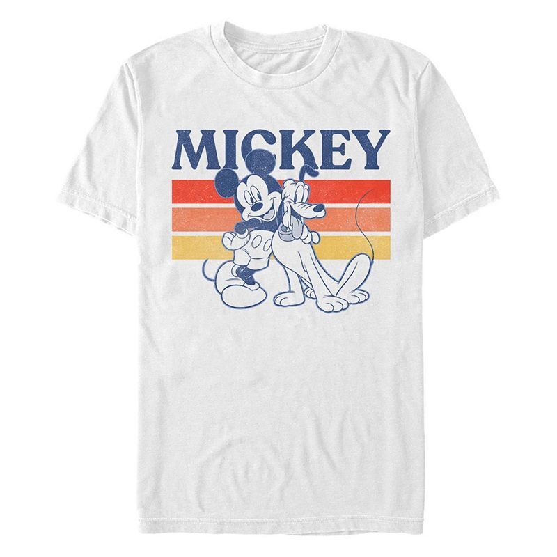 남성 레트로 숏 슬리브 크루넥 티셔츠 Men's Retro Squad Short Sleeve Crew T-shirt 12290786 White