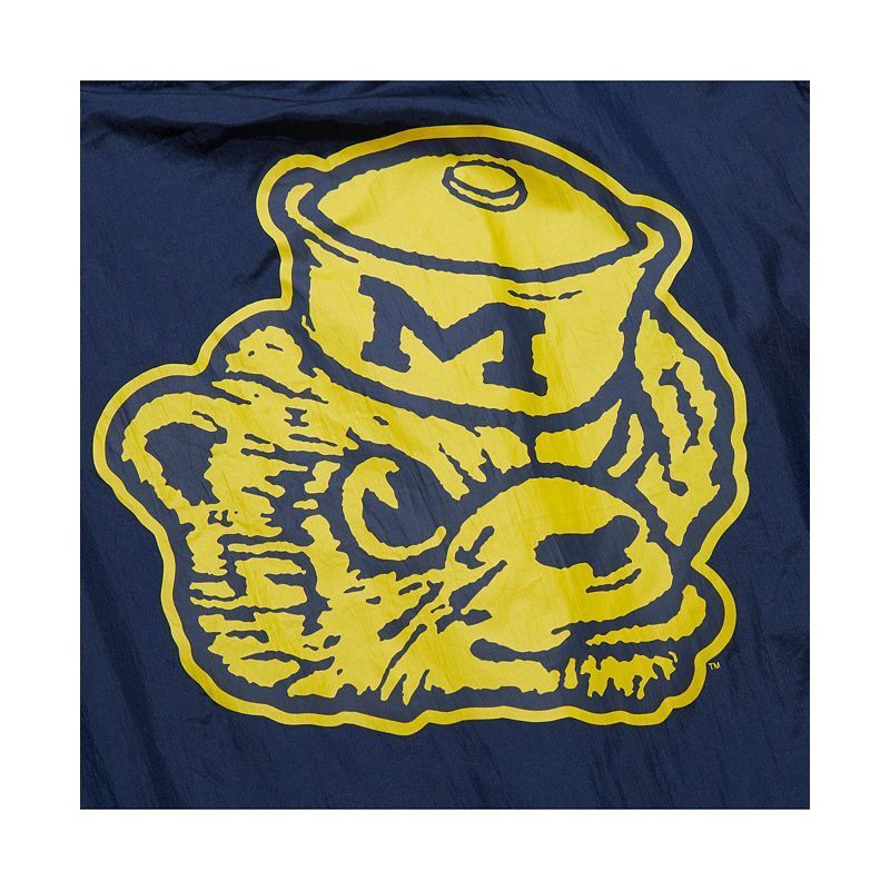 남성 네이비 아노락 빈티지 로고 후디 자켓 Men's Navy Michigan Wolverines Anorak Vintage Logo Half-Zip Hoodie Jacket 20715161 Navy