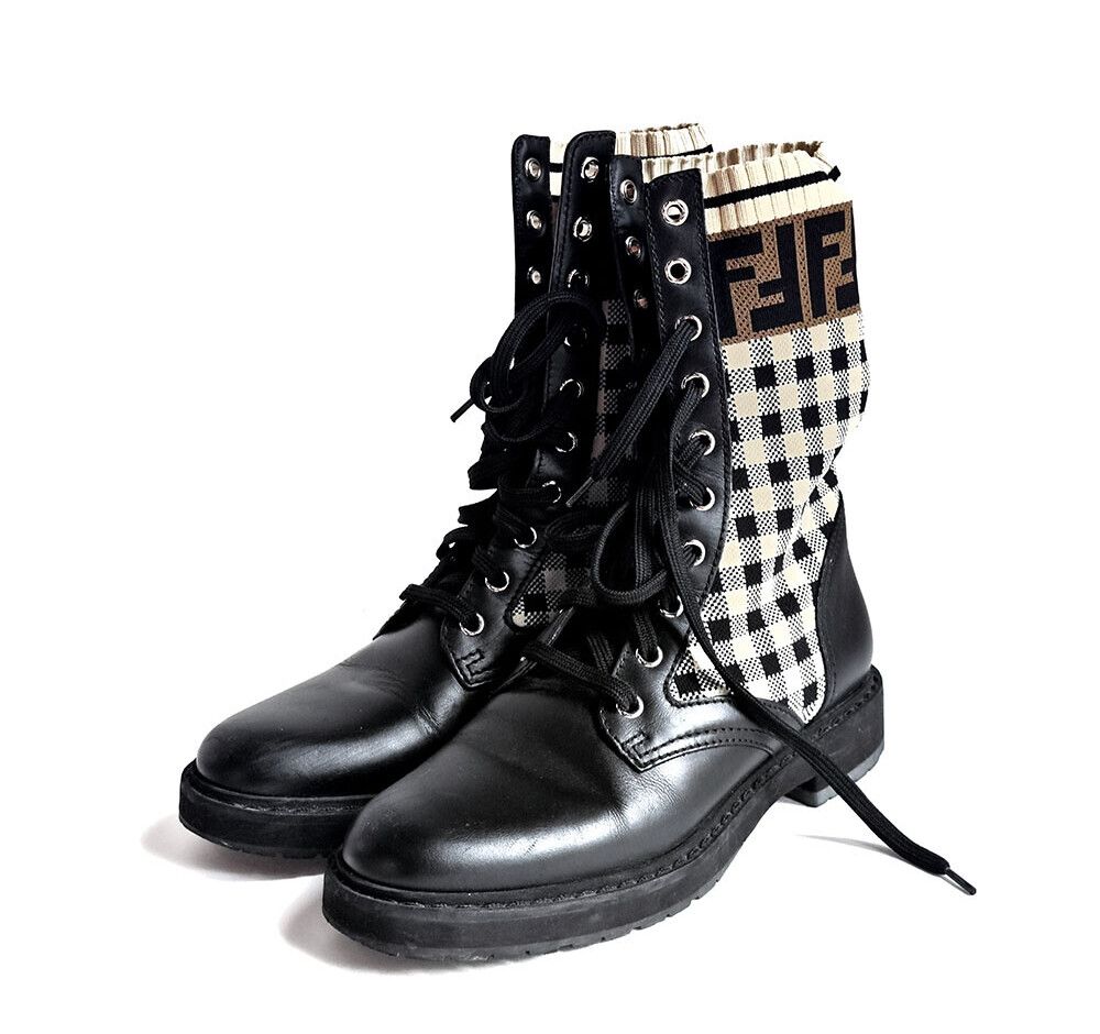 Fendi FF Logo Boots 7330867528 | eBay