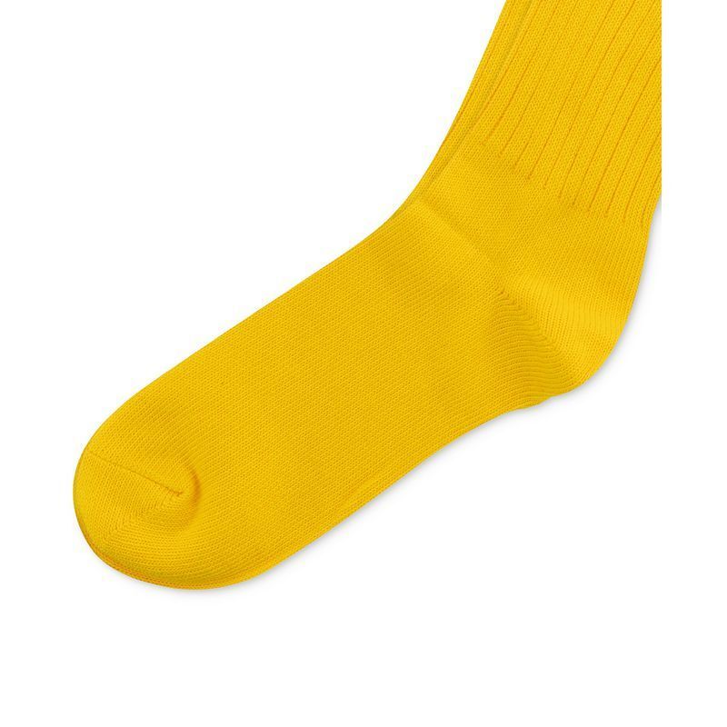 남성 코튼 크루넥 삭스 Men's Cotton Rib Crew Socks 21000786 Yellow