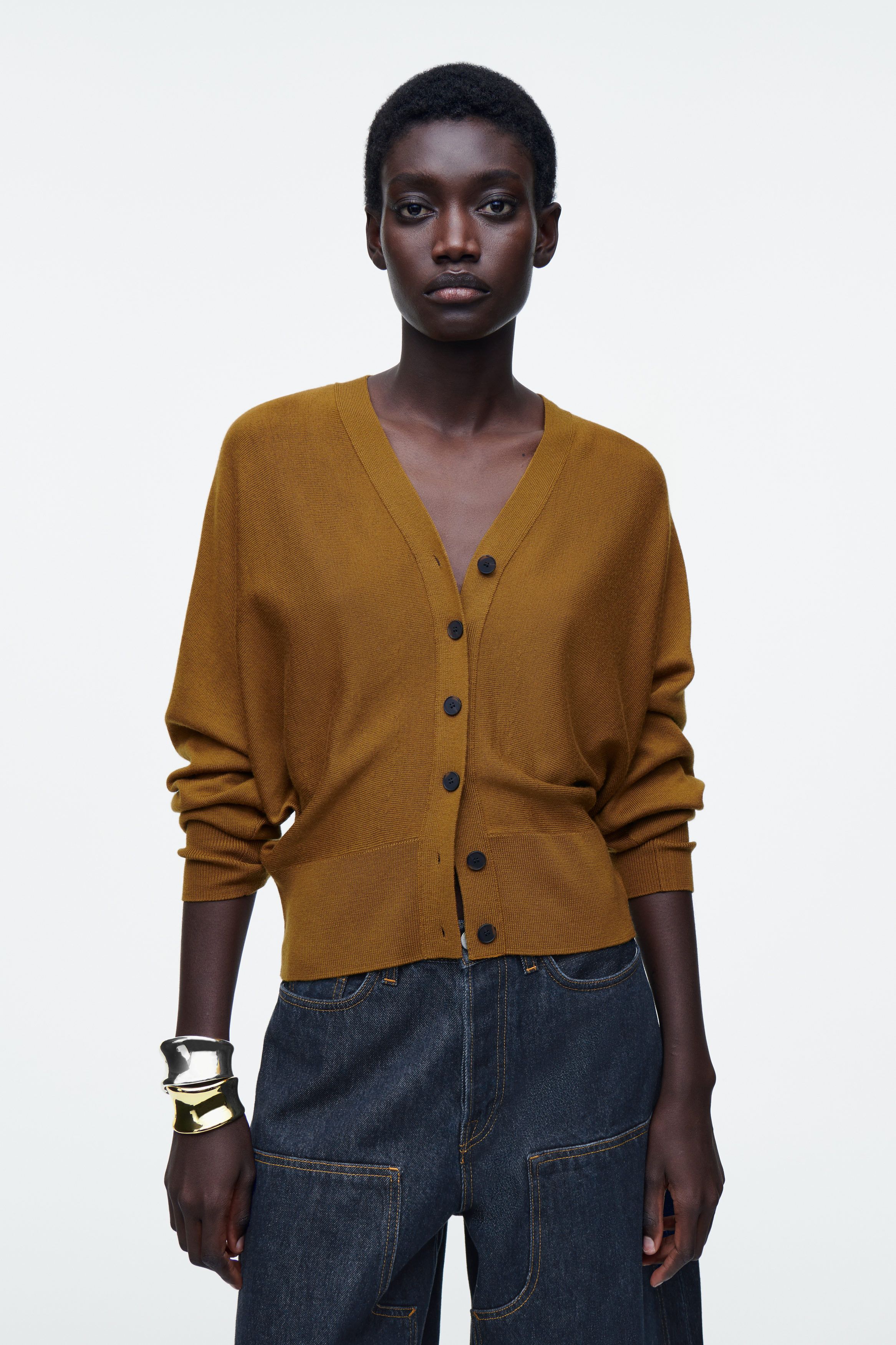 메리노 울 가디건 BATWING-SLEEVE MERINO WOOL CARDIGAN 1260925002