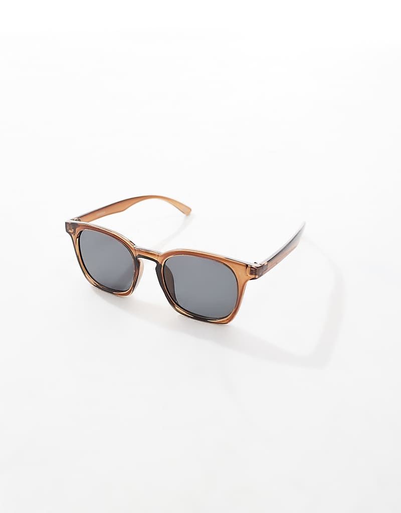 브라운 Runde Retro-Sonnenbrille in Braun mit getonten Glasern 207552156BRAUN