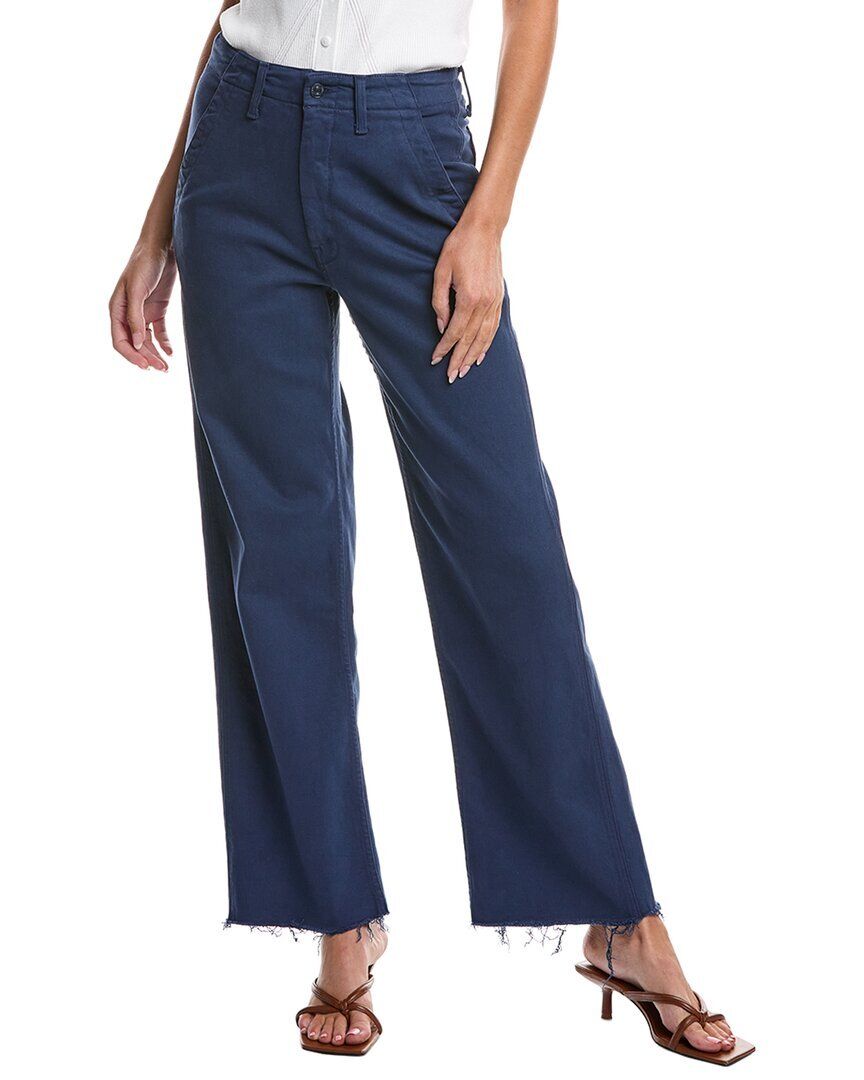 더 메이저 집업 블루 스트레이트 진 MOTHER The Major Zip Sneak Fray Insignia Blue Straight Jean 1411385129