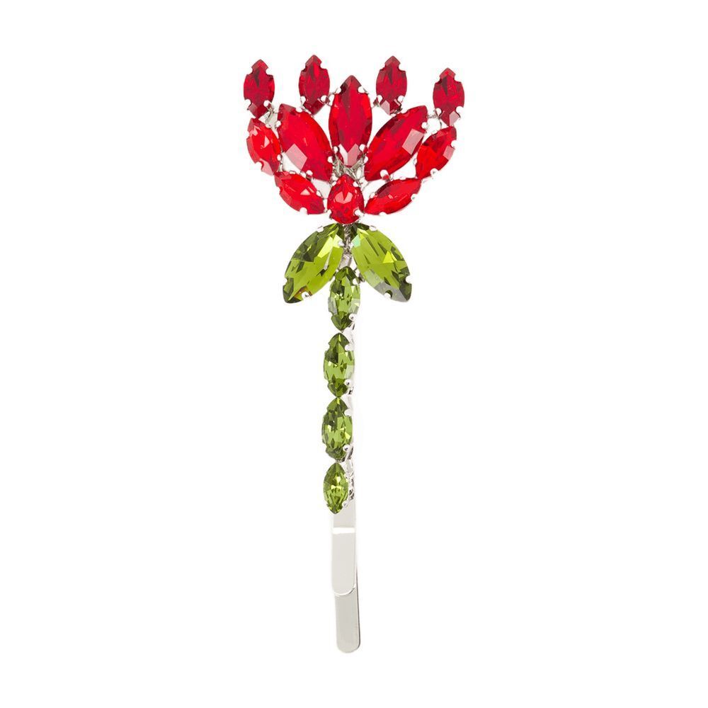 시몬로샤(Simone Rocha) | 라지 플라워 헤어 클립 블랙 Large Flower Hair Clip In Black Resin | 트렌비