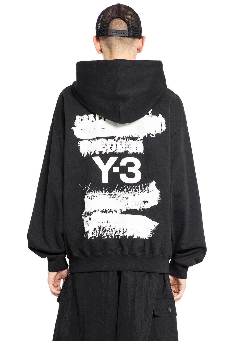 Yohji Yamamoto Black Hoodie Y3 U GFX JN4882 127325587 | eBay