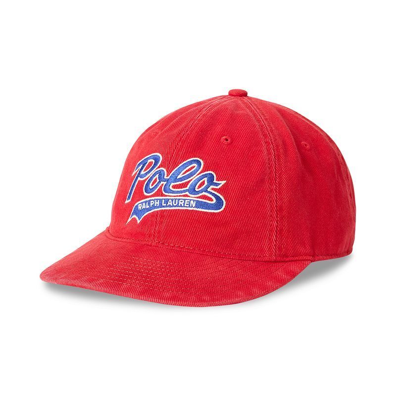 남성 로고 워시드 트윌 모자 Men's Logo Washed Twill Ball Cap 19363785 RL 2000 Red