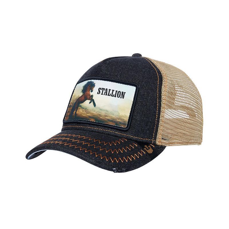 남성 차콜 로데오 조절 가능 모자 Men's Charcoal Rodeo Stallion Trucker Adjustable Hat 21097125 Charcoal