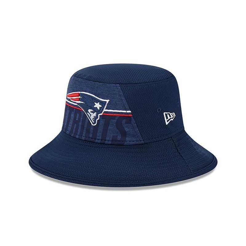 남성 네이비 뉴 트레이닝 스트래치 버킷 모자 Men's Navy New England Patriots 2023 NFL Training Camp Stretch Bucket Hat 16499396 Navy
