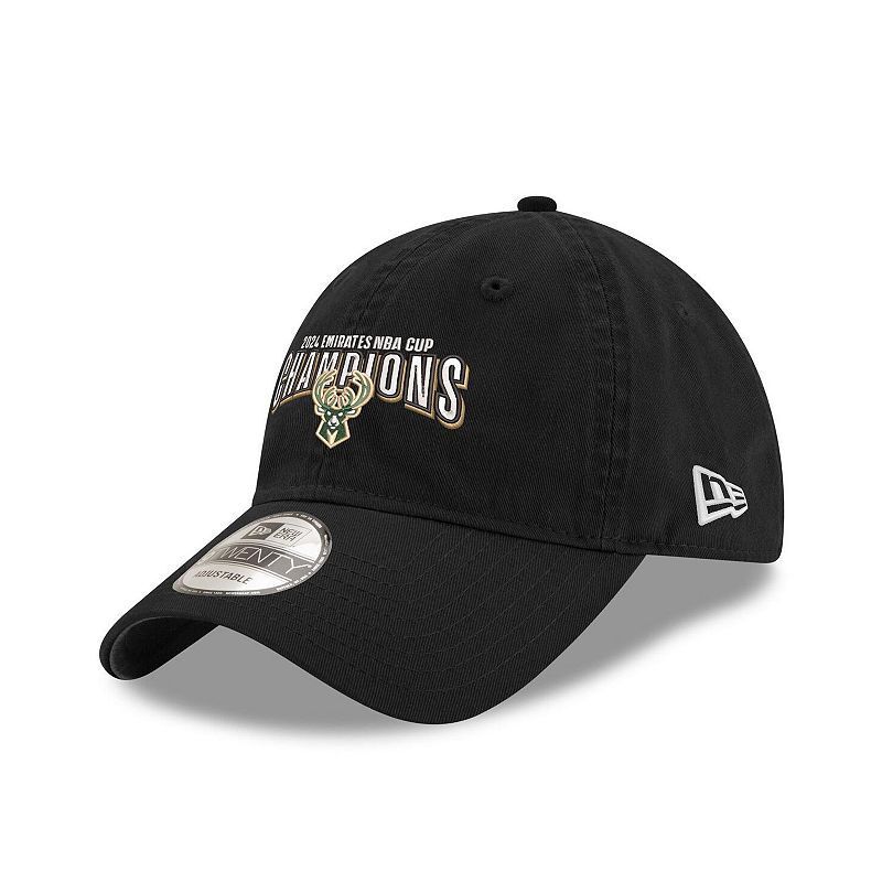 남성 블랙 조절 가능 모자 Men's Black Milwaukee Bucks 2024 NBA Cup Champions 9TWENTY Adjustable Hat 20984900 Black