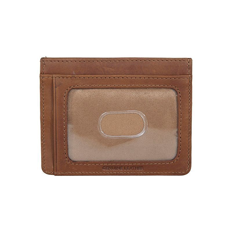 남성 가죽 카드 케이스 Men's Plaid Embossed Leather Card Case 15040096 Brown