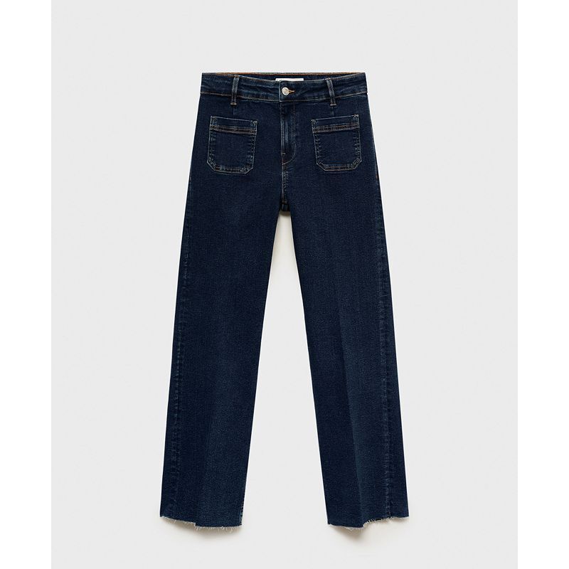 여성 플레어 크롭 데님 Women's Flared Cropped Jeans 20758752 Dark Blue