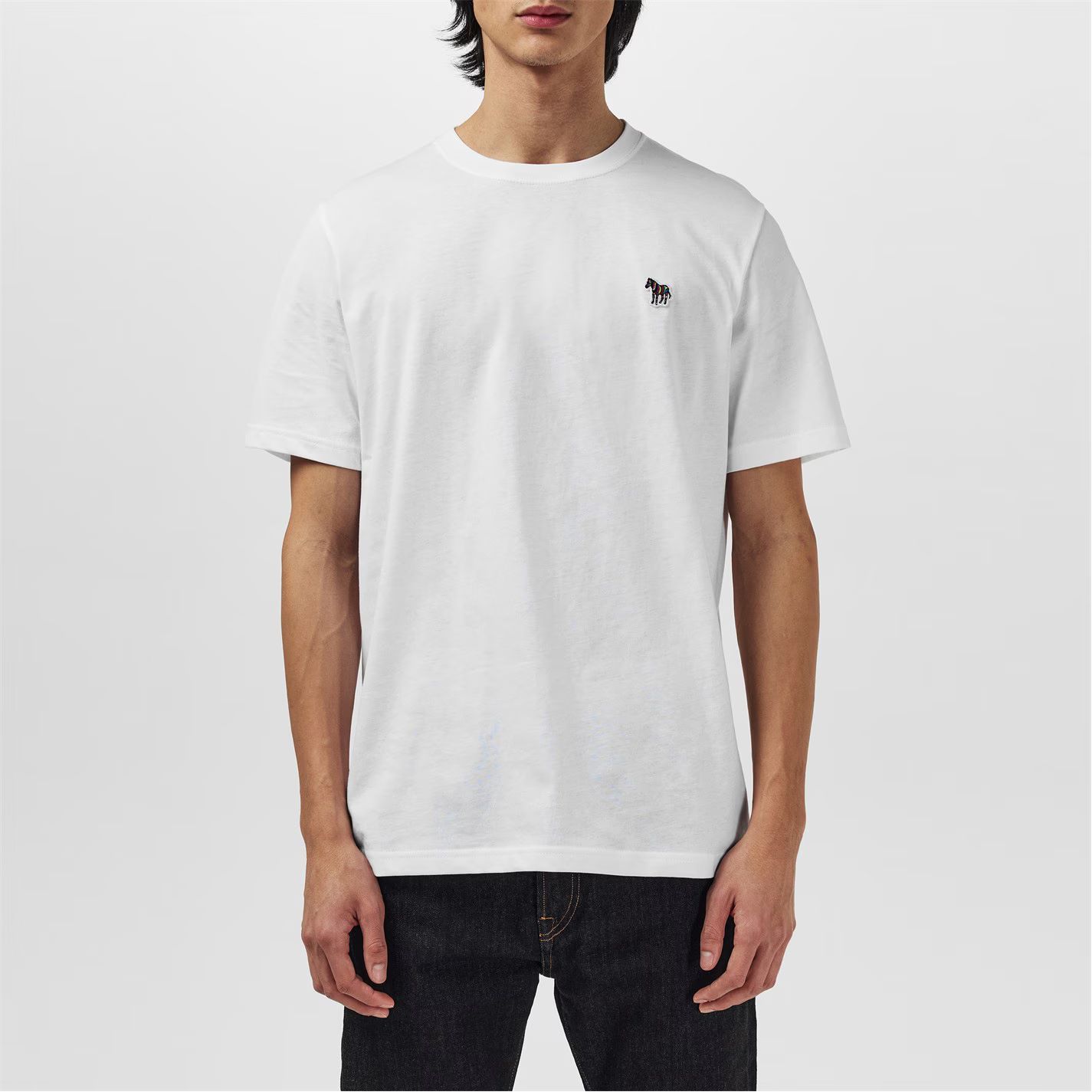 지브라 크루넥 넥 티셔츠 화이트 Zebra Crew Neck T-Shirt White 01 59207901