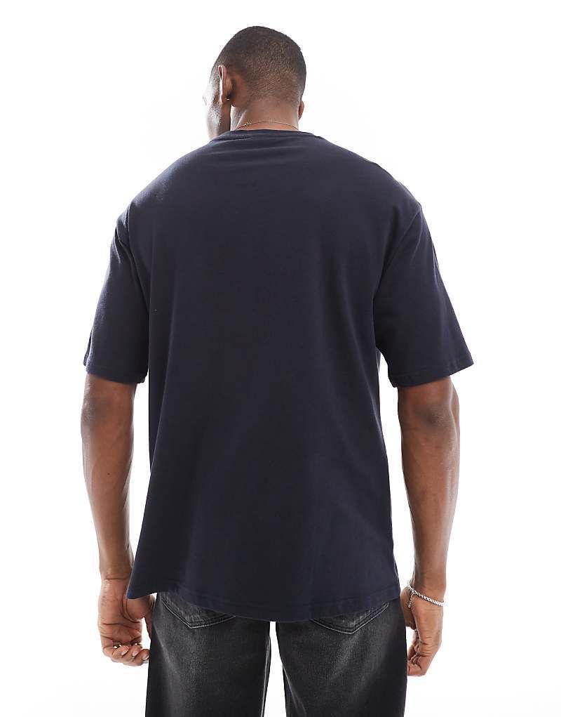 티셔츠 프린트 T-Shirt in Marineblau mit Print 207900438Marineblau