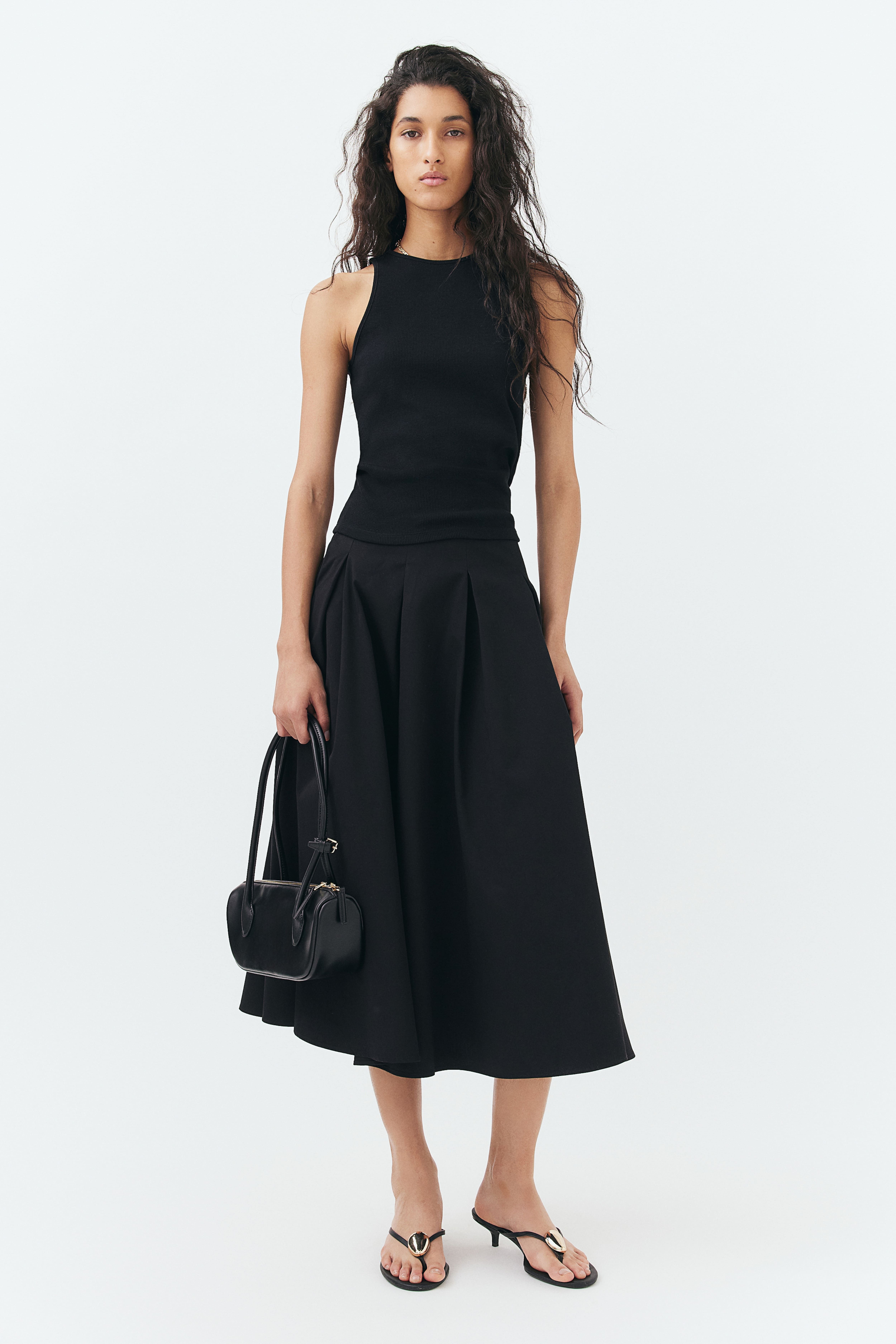 롱 플리츠 스커트 Long pleated skirt 1290644003