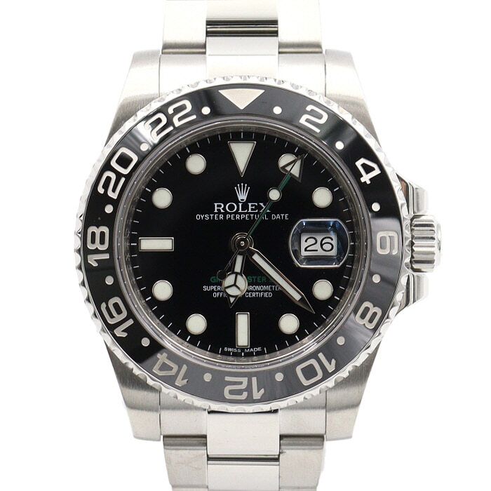 중고 116710 GMT MASTER2 지엠티마스터2 블랙 40mm 스틸 남성시계 aa48470