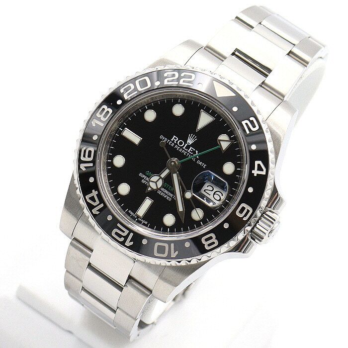 중고 116710 GMT MASTER2 지엠티마스터2 블랙 40mm 스틸 남성시계 aa48470