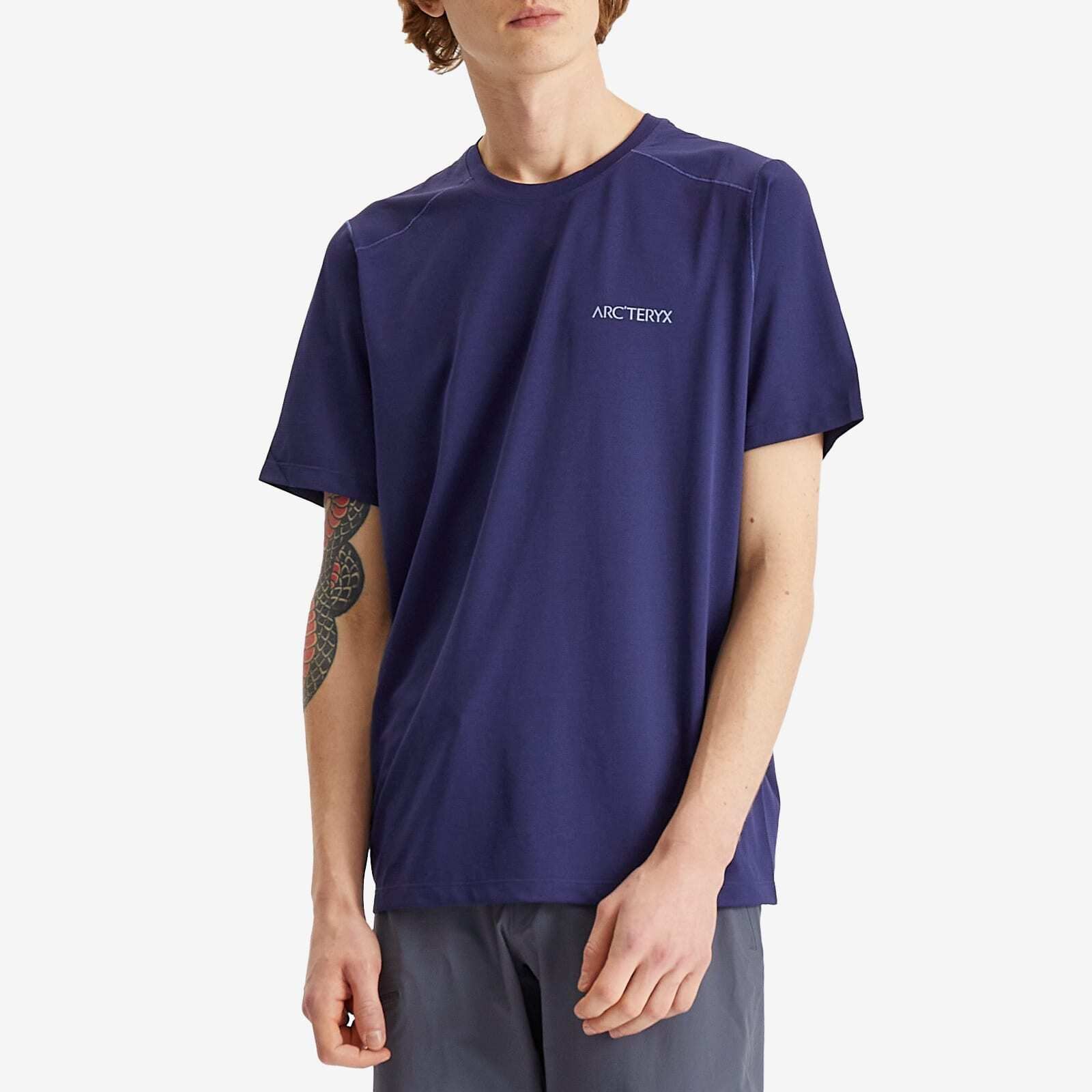 로고 티셔츠 Arc'teryx Cormac Arc'Bird Logo T-Shirt X000009721-021891 Soulsonic Heather & Moonstone