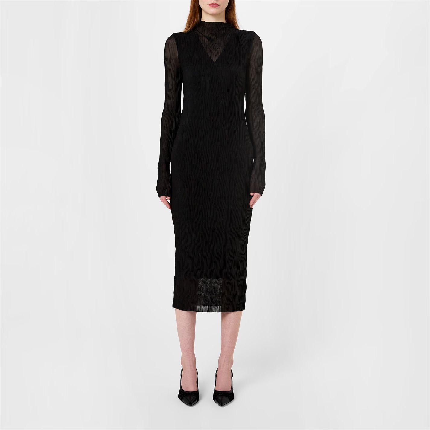 메쉬 드레스 Eviba Mesh Dress 677822 Black 001