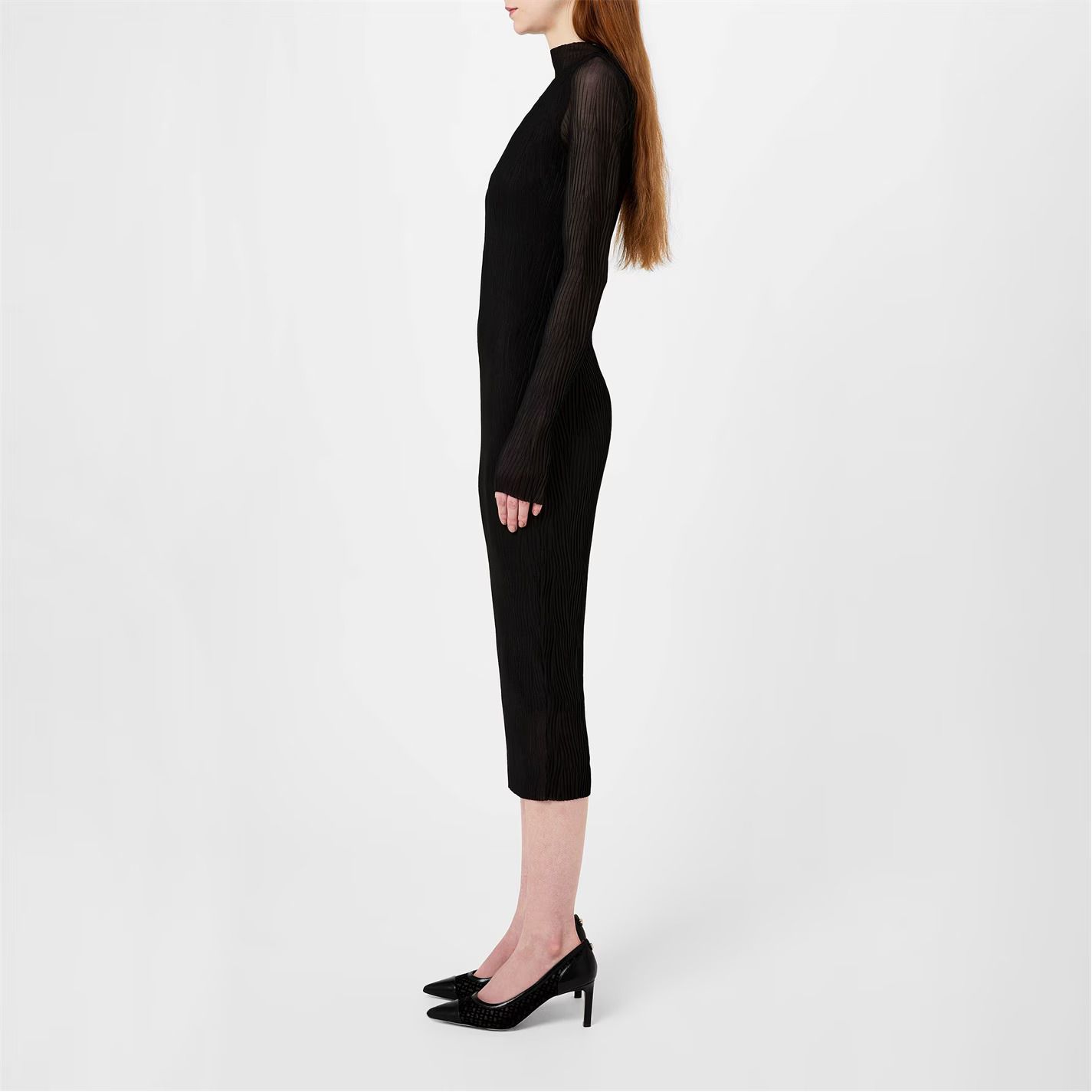 메쉬 드레스 Eviba Mesh Dress 677822 Black 001