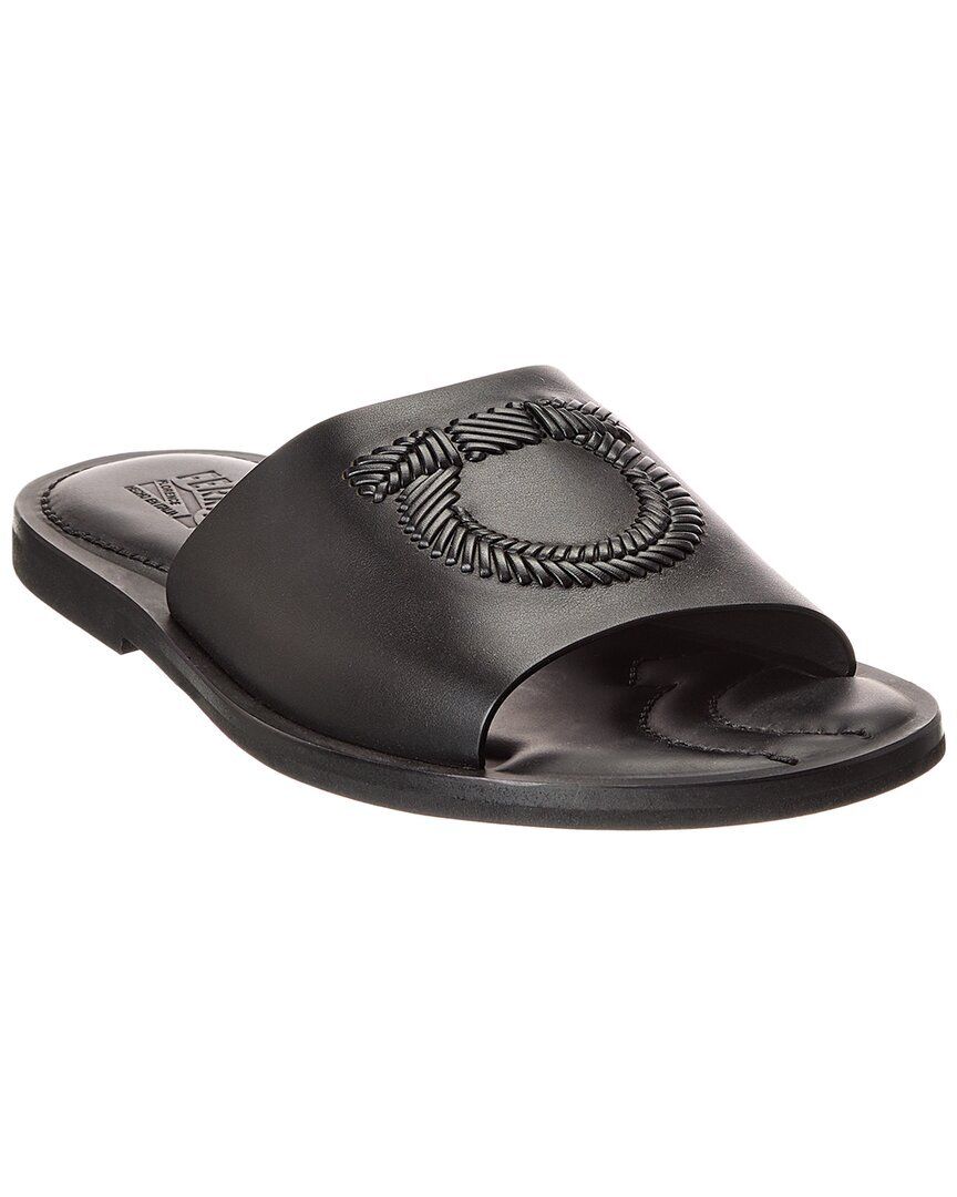페라가모 가죽 슬리퍼 Ferragamo Lionel Leather Slide 1312223921