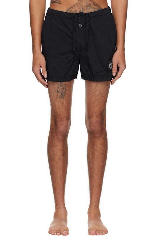 블랙 나일론 메탈 스윔 바지 Black Nylon Metal ECONYL Swim Shorts 17066491