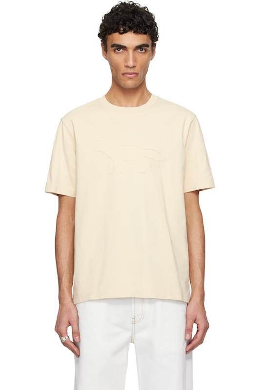베이지 폭스 컴포트 티셔츠 Beige Crafted Profile Fox Comfort T-shirt 17144891