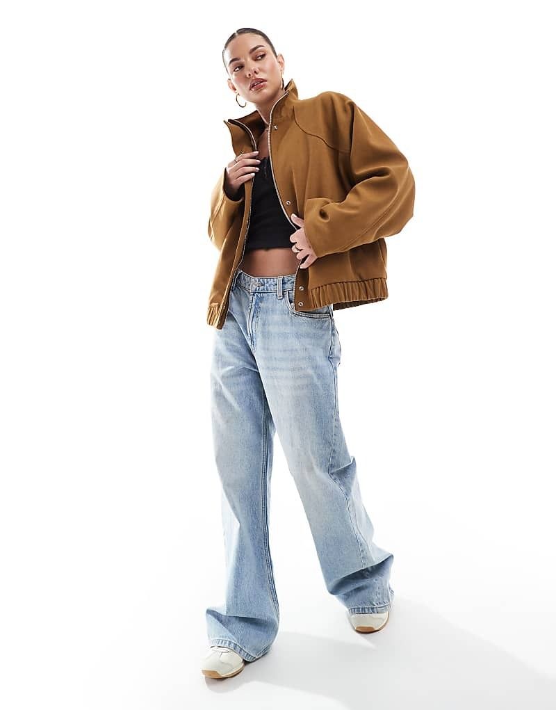브라운 Dad-Jacke aus Wildlederimitat in Braun 208291334BRAUN
