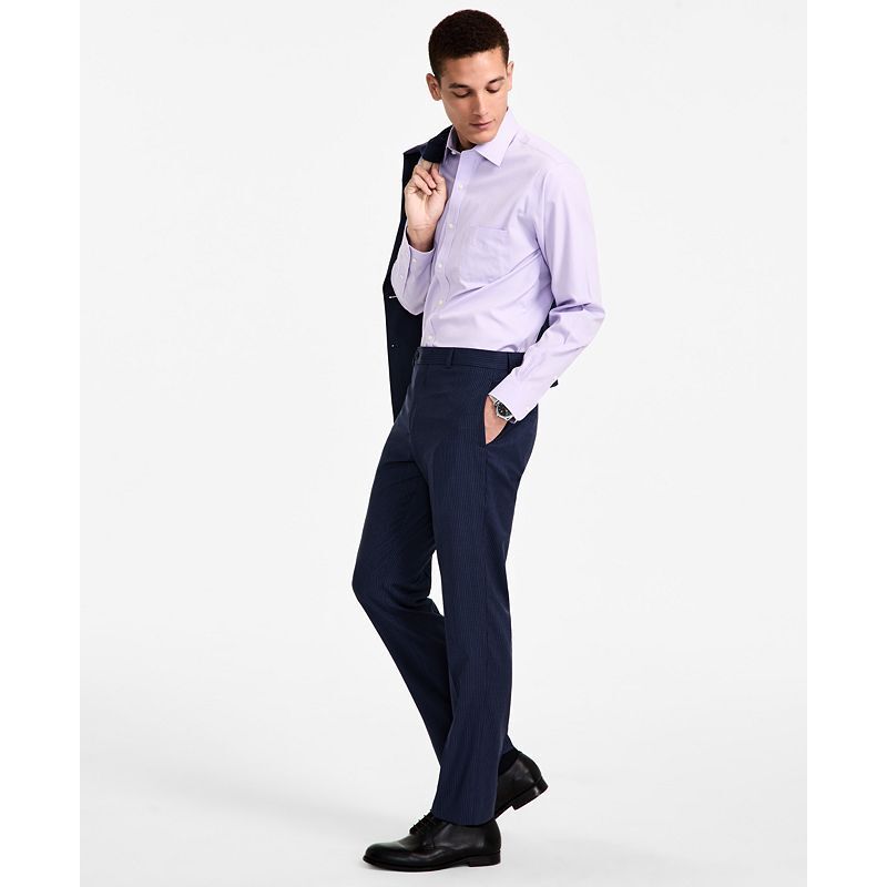 남성 울 스트래치 수트 팬츠 Men's Pinstriped Wool-Blend Stretch Classic-Fit Suit Separates Pant 19836265 Navy