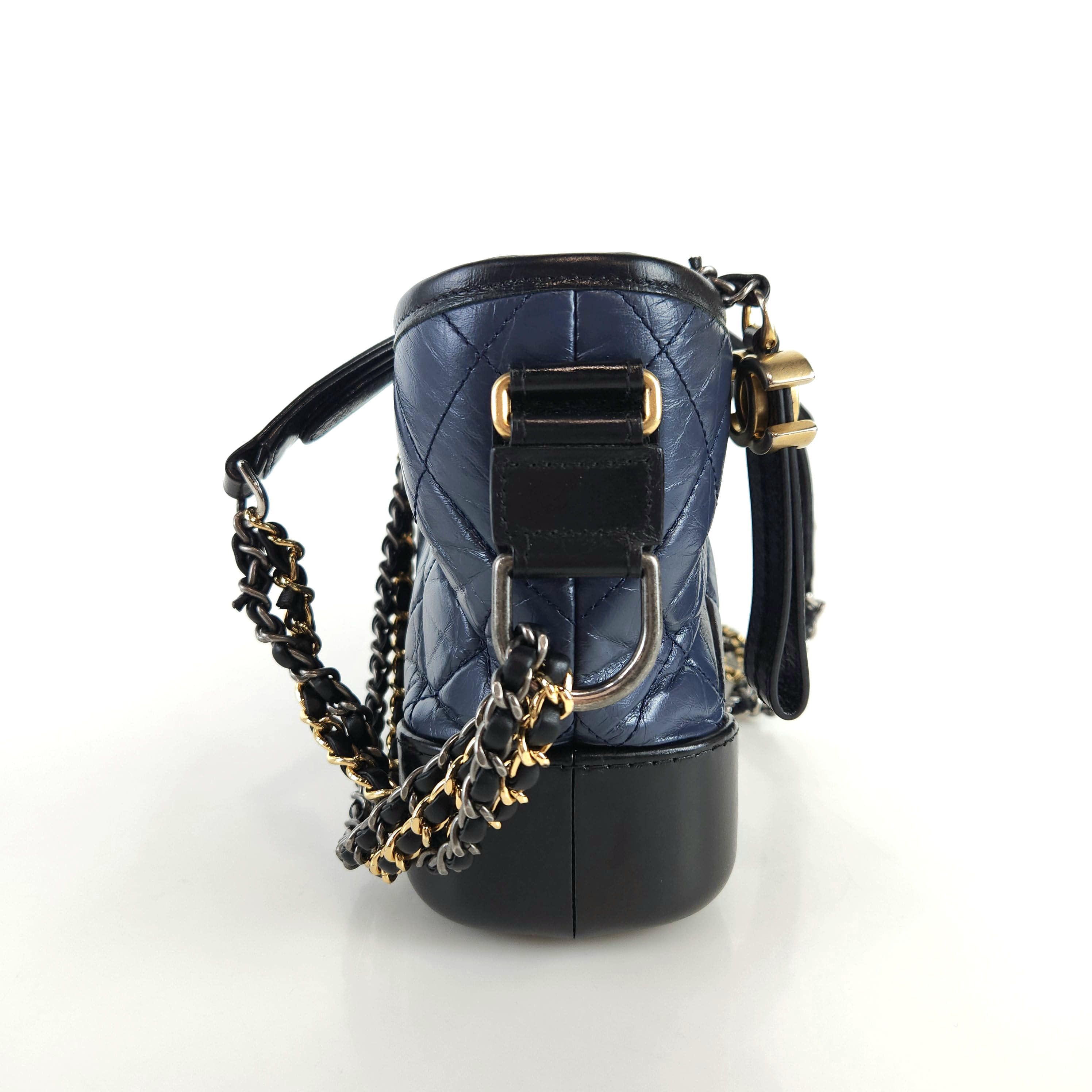 CHANEL Gabrielle Hobo Bag Shoulder Cross Bag A91810 8825