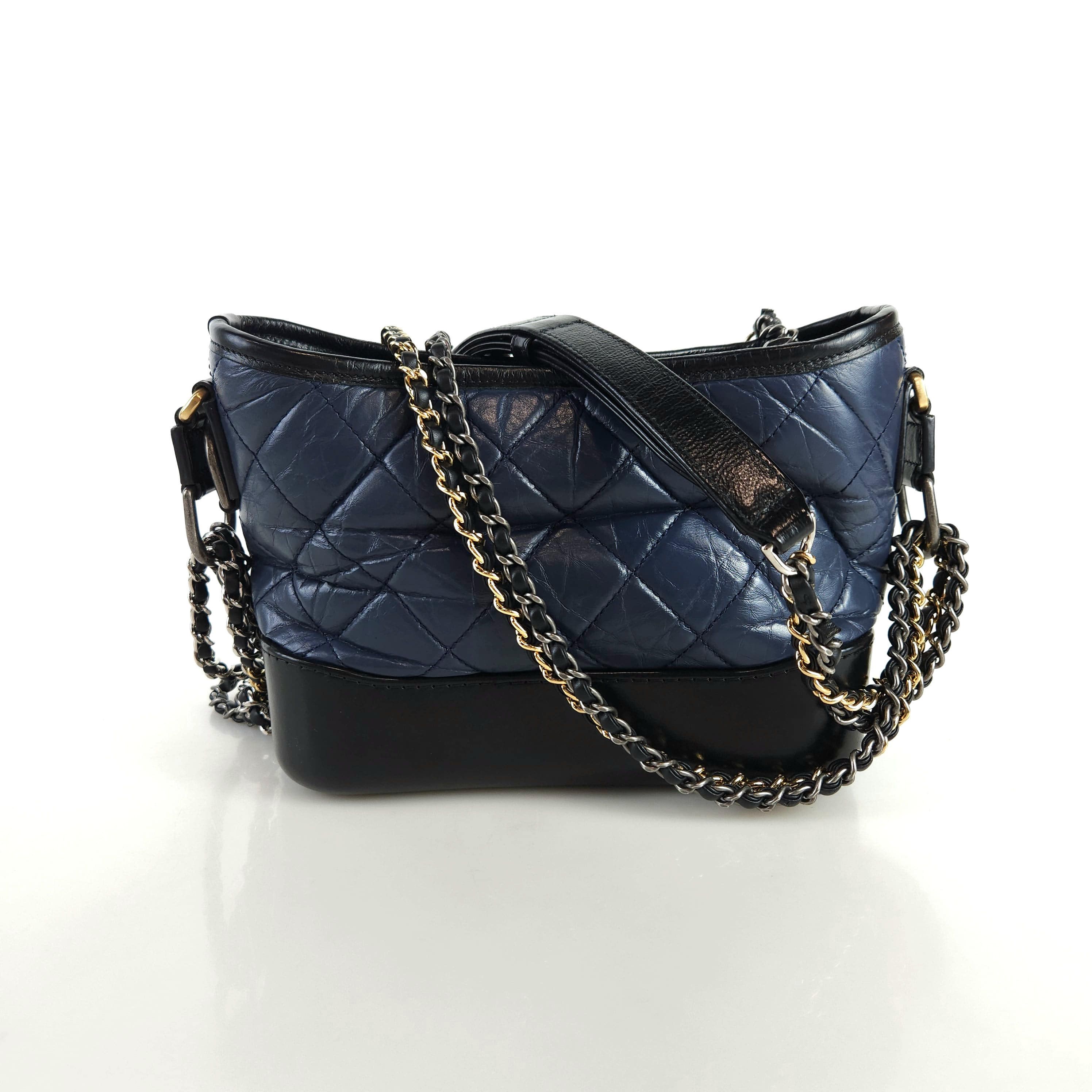 CHANEL Gabrielle Hobo Bag Shoulder Cross Bag A91810 8825