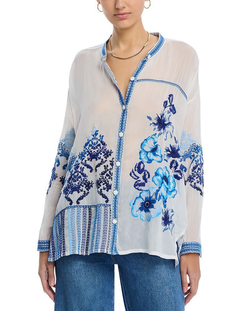 더 넥 카라 셔츠 The Audrey Mandarin Collar Shirt 5486586
