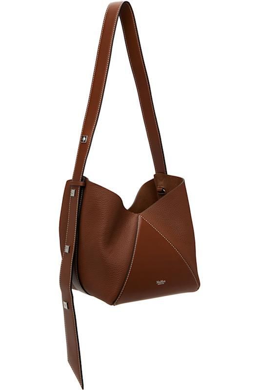 브라운 스몰 프린트 가죽 버킷 가방 Brown Small Deer Print Leather Bucket Bag 16068251