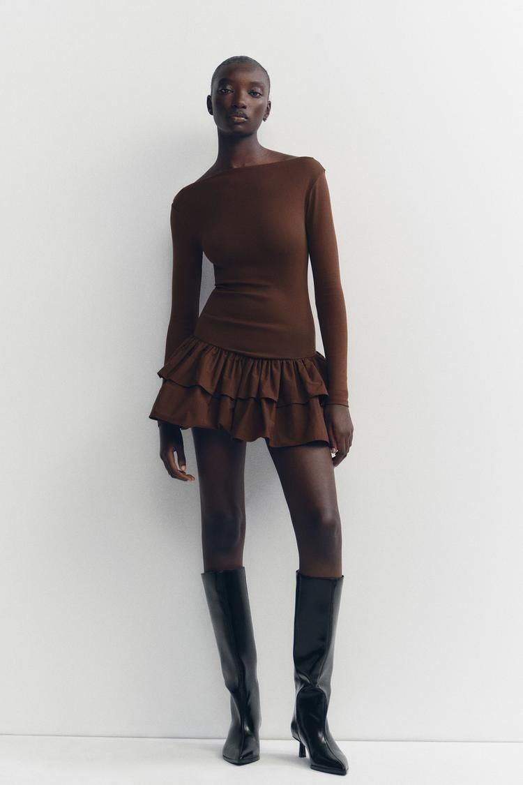 숏 러플 드레스 SHORT RUFFLED DRESS 420708907