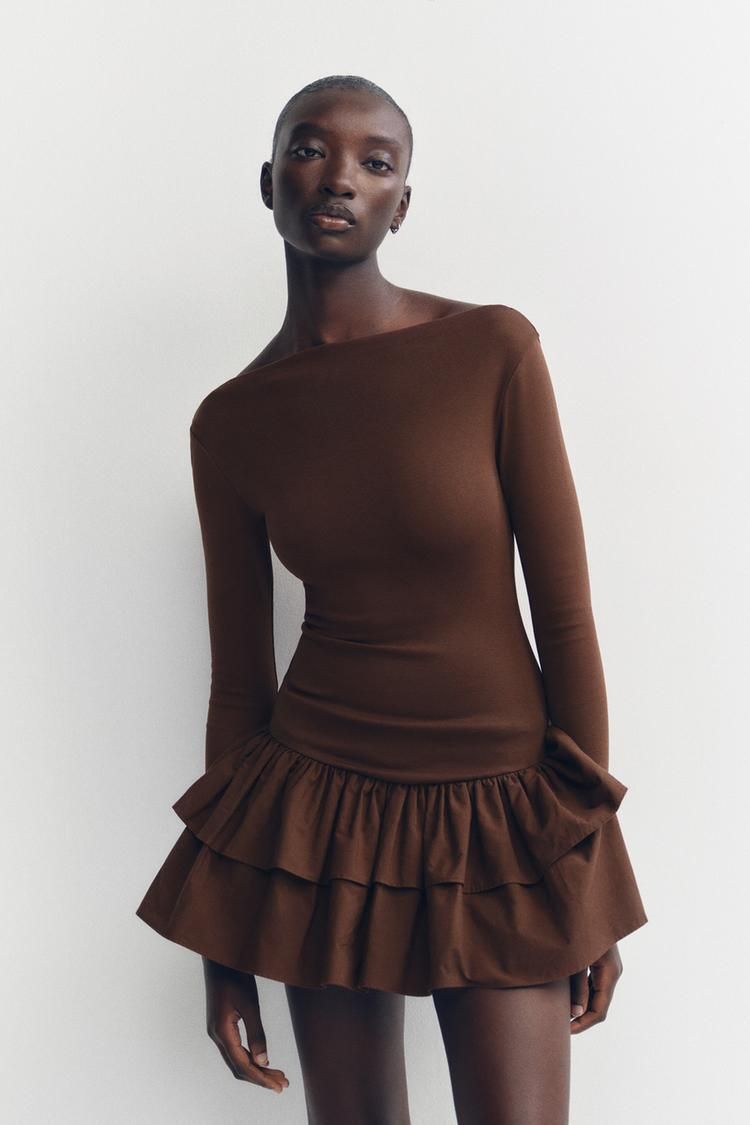 숏 러플 드레스 SHORT RUFFLED DRESS 420708907