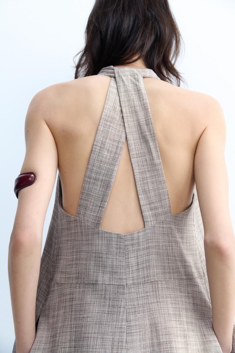 컬렉션 미디 드레스 ZW COLLECTION HALTER MIDI DRESS 430845013