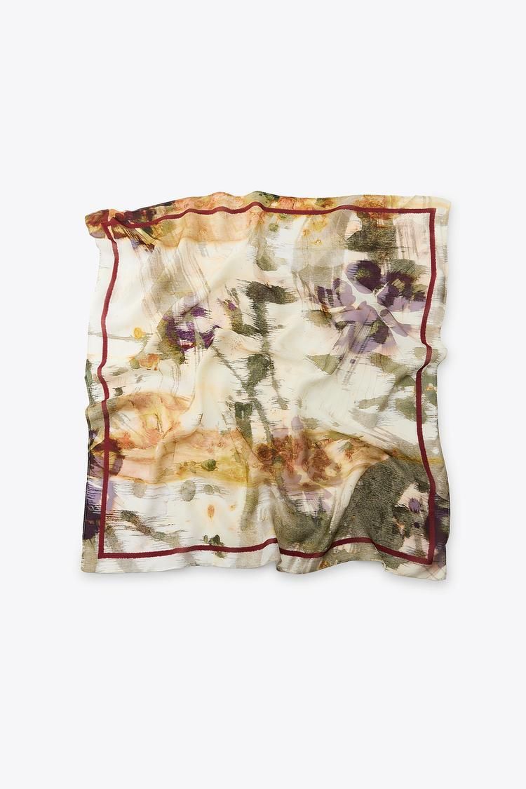 프린팅 비스코스 스카프 PRINTED VISCOSE SCARF 412578886