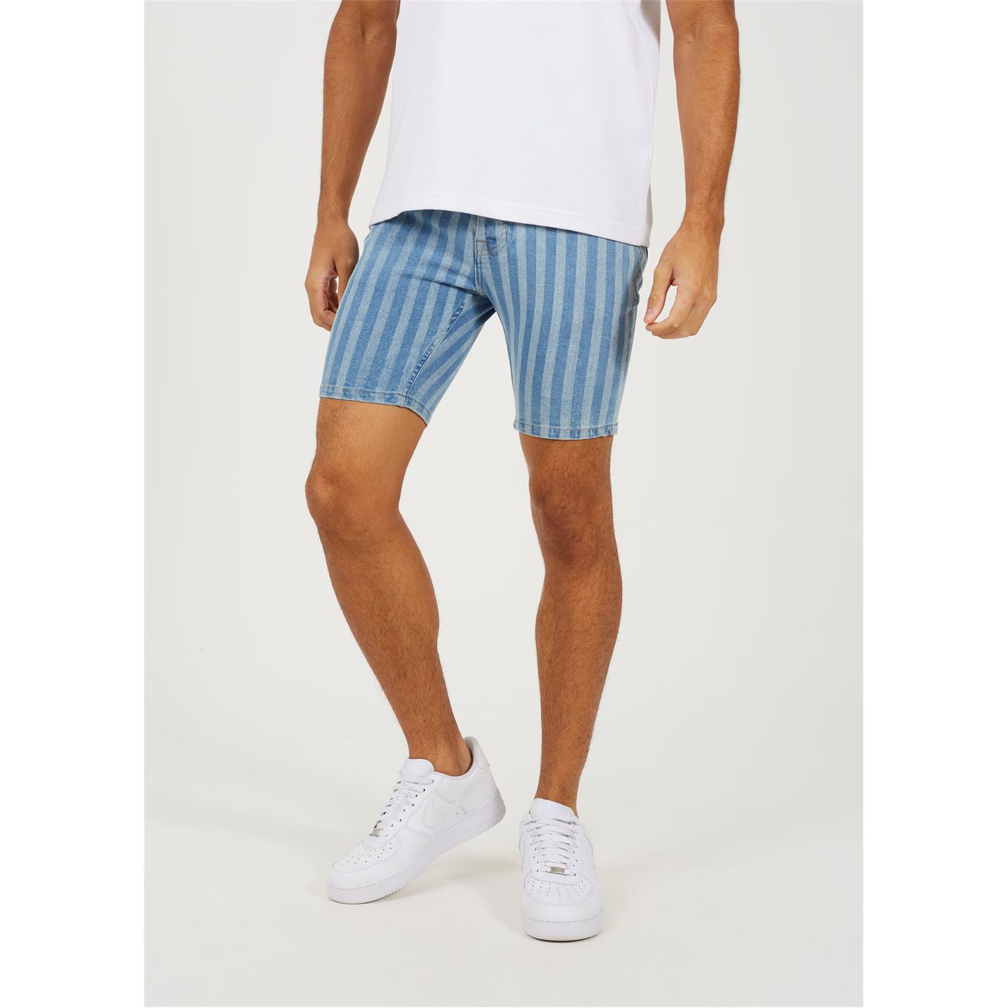 스트라이프 데님 바지 Stripe Denim Shorts Blue/Navy 43022818