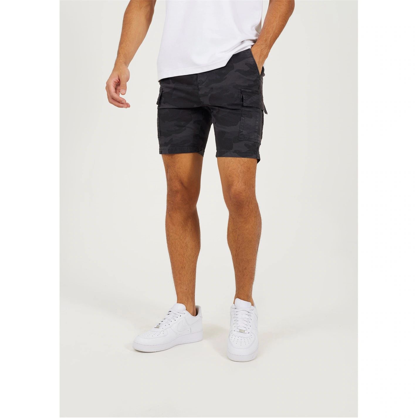 프린트 카고 숏 네이비 Print Cargo Short Navy Camo 43007918