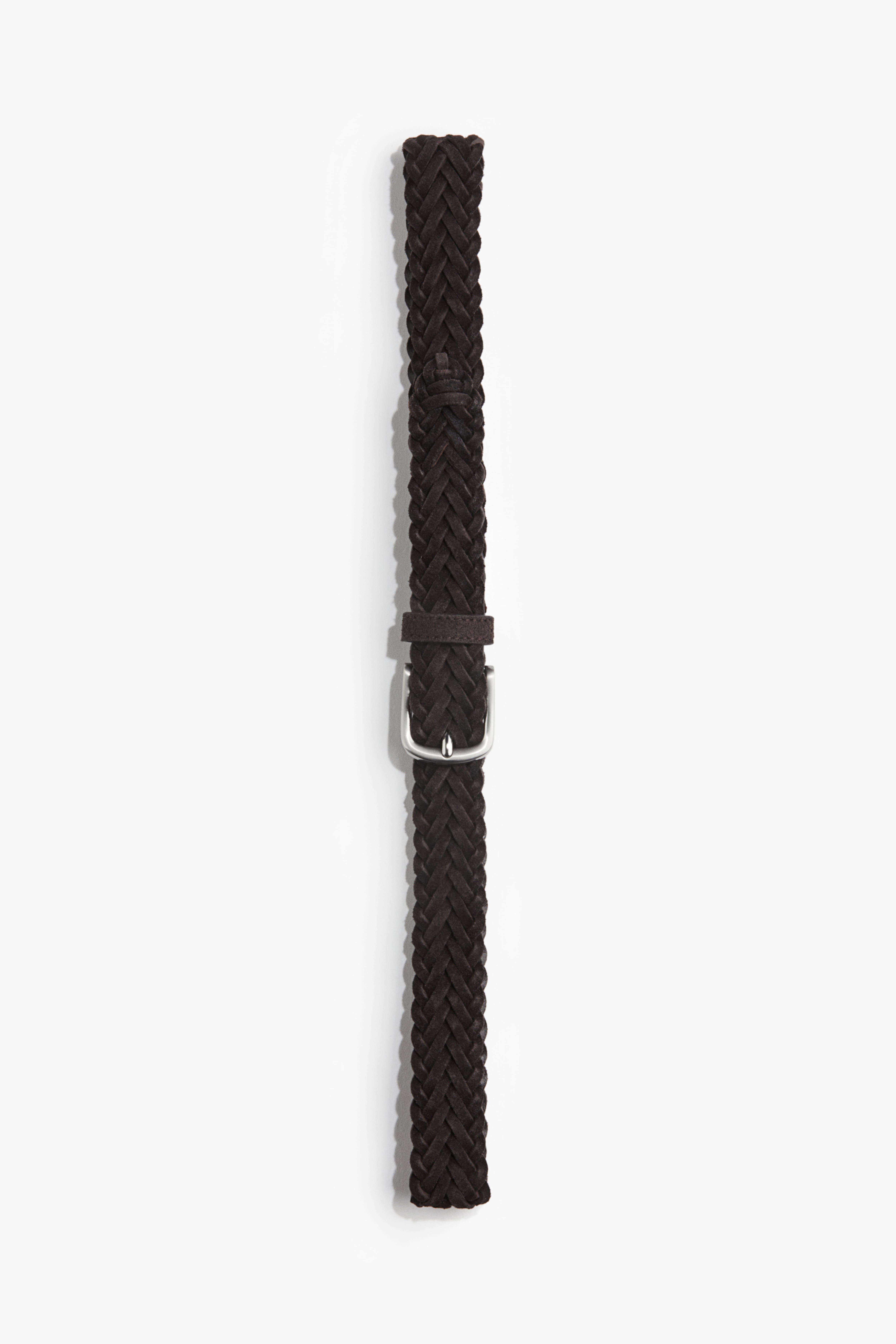 브레이디드 가죽 벨트 Braided leather belt 1220495003