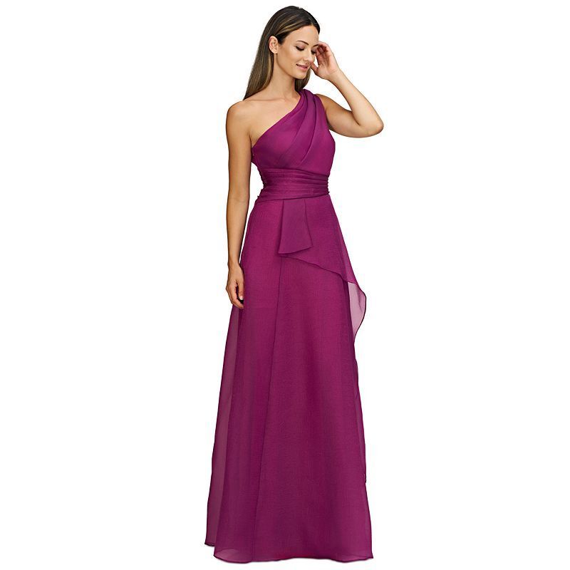 여성 원숄더 이브닝 드레스 Women's Seraphina Organza One-Shoulder Evening Gown 20809740 Violet Rose