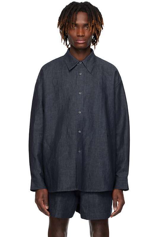 블루 셔츠 Blue Oli Shirt 17141731
