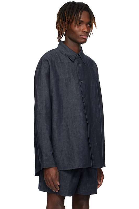블루 셔츠 Blue Oli Shirt 17141731