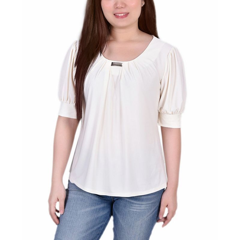 쁘띠 숏 슬리브 벌룬 탑 Petite Short Sleeve Balloon Sleeve Top 12495958 Pristine