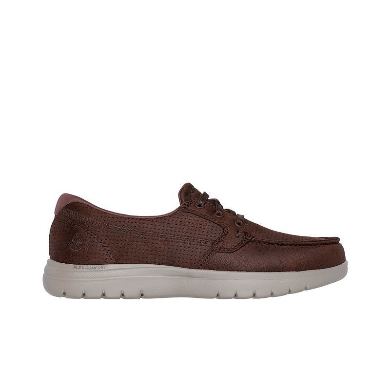 여성 더 플렉스 슬립온 캐주얼 로퍼 스니커즈 Women's On The Go Flex - Wisp Slip-On Casual Loafer Sneakers from Finish Line 21268996 Chocolate