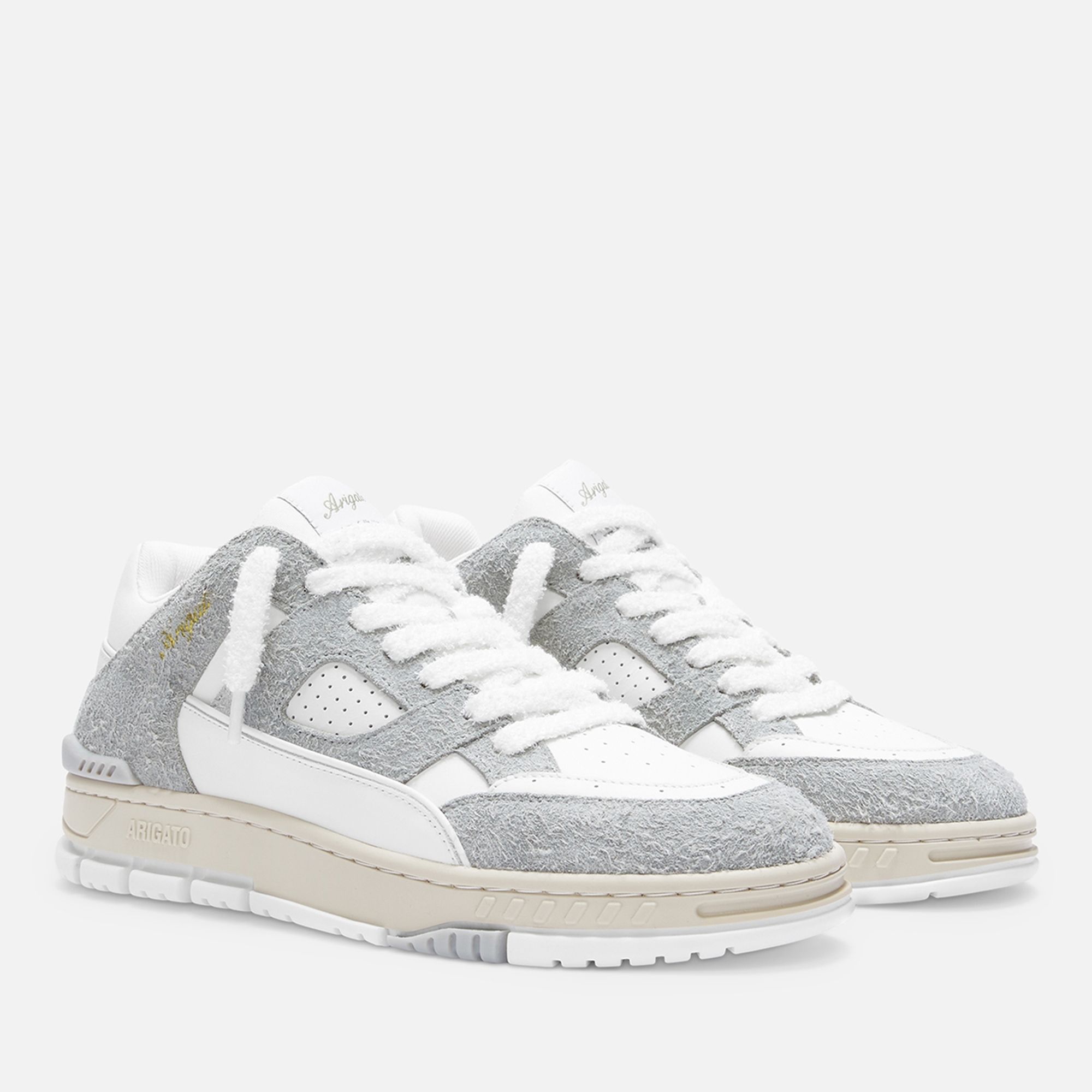 남성 플러피 가죽 바스켓 스니커즈 Axel Arigato Men's Area Lo Fluffy Leather Basket Trainers 15849889
