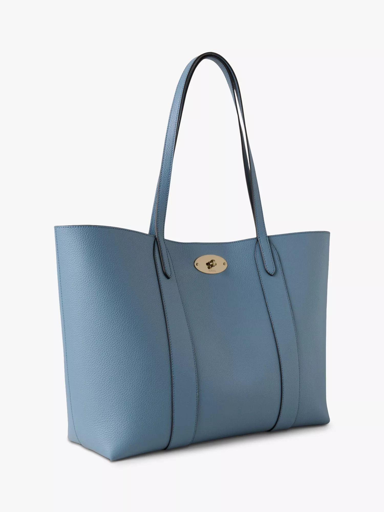 멀버리(Mulberry) | 베이스워터 스몰 클래식 가죽 토트 가방 Bayswater Small Classic Grain Leather Tote Bag 4201152 Brighton Blue... 